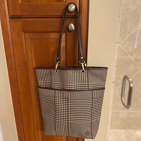 Ralph Lauren Houndstooth Tote Bag - Picture 1 of 10